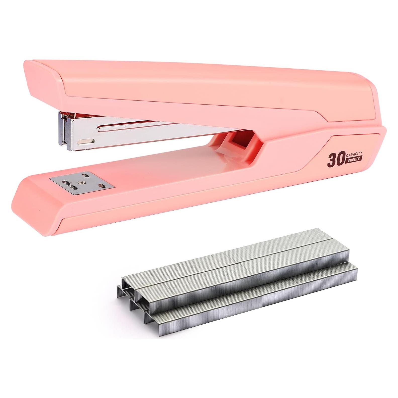 Grapadora de Metal Kimuxo Rosa 25-30 Hojas 830 Grapas