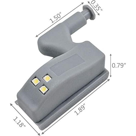 Paquete de 12 luces LED con sensor LiXiongBao para armarios