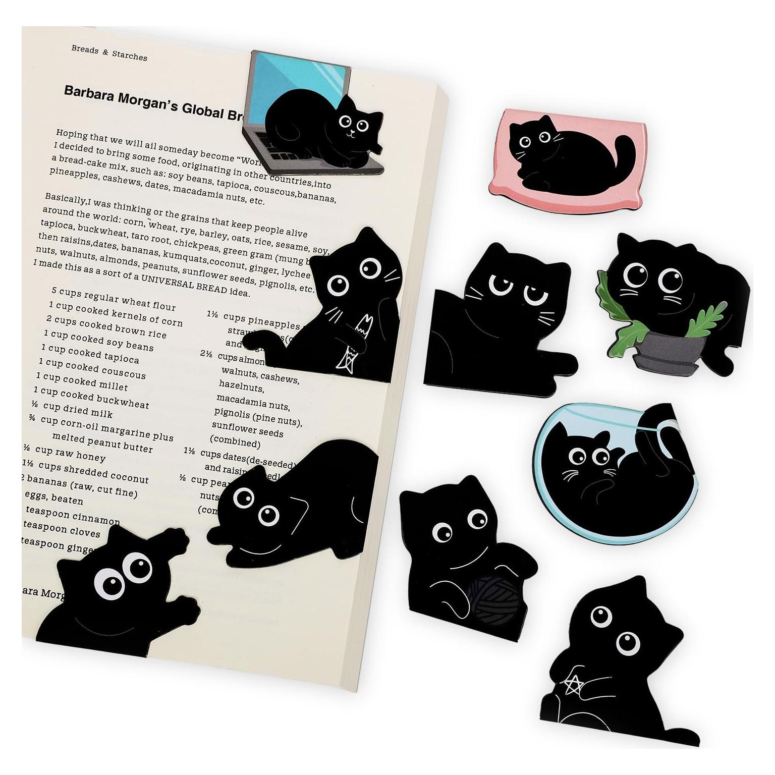 10 Marcadores Magnéticos de Gato Prudiut - Regalos Creativos