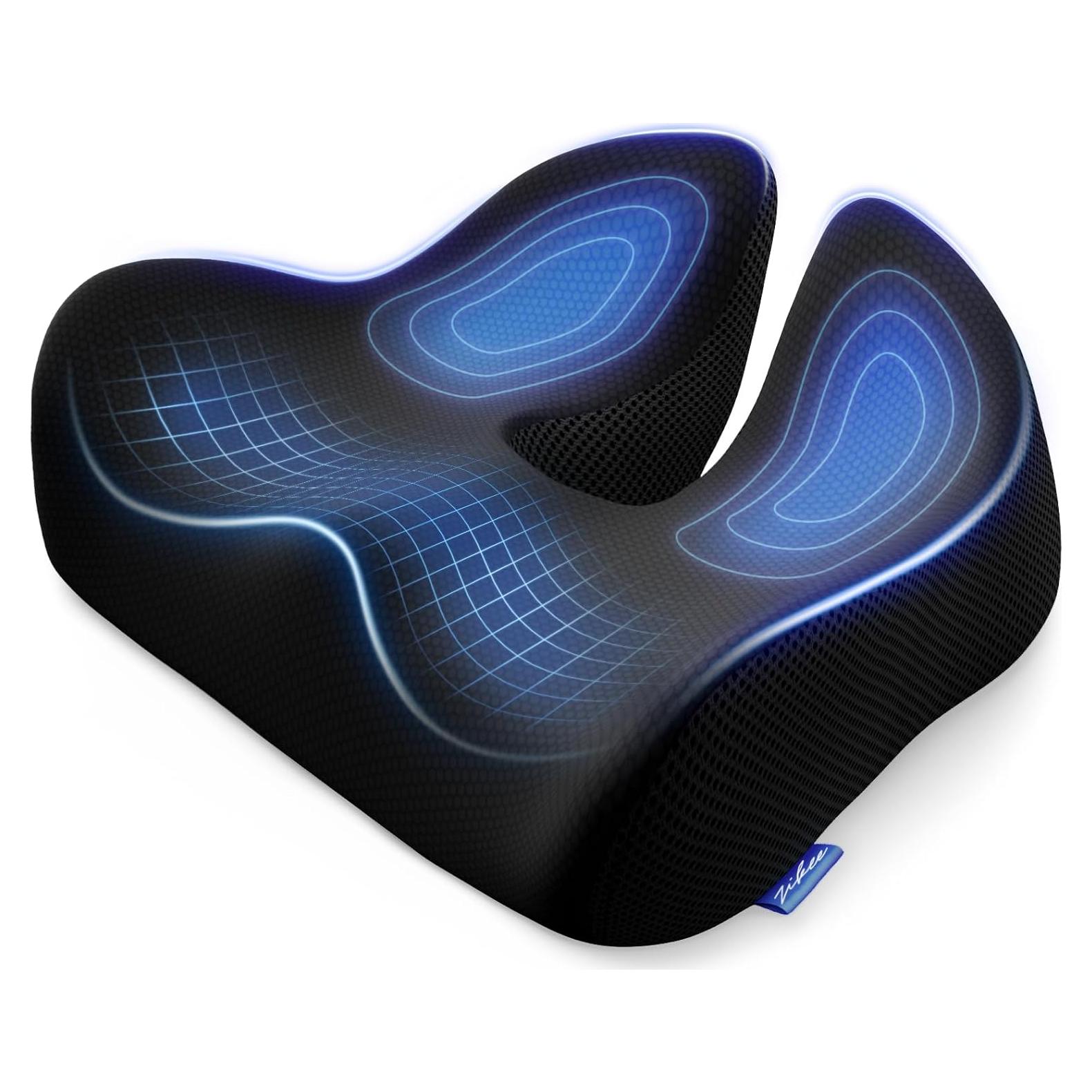 Cojín de Asiento Ergonómico ZIKEE 48x43 cm Espuma Viscoelástica