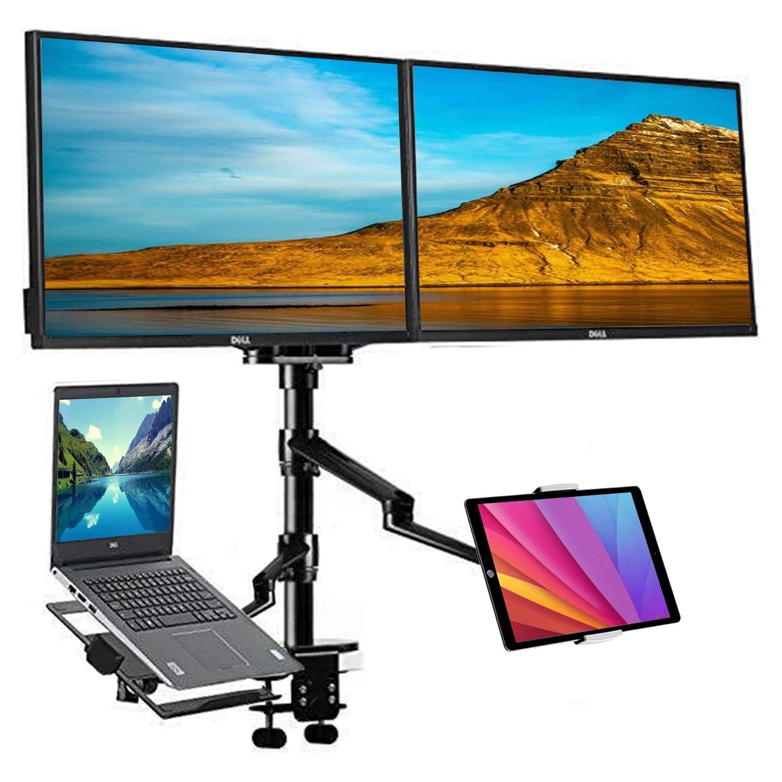 Soporte de escritorio ajustable MagicHold para laptop y monitores