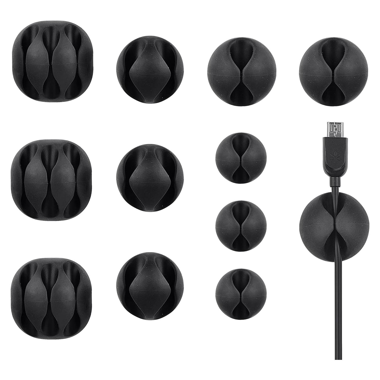 Clips de Cable Avantree 12 Piezas Organizador de Escritorio