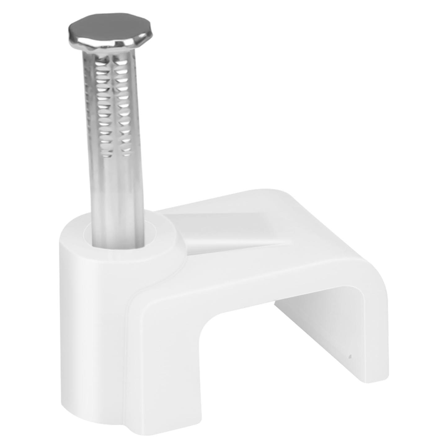 Clips de Cable Planos LeMotech 200pcs 10mm para Gestión de Cables