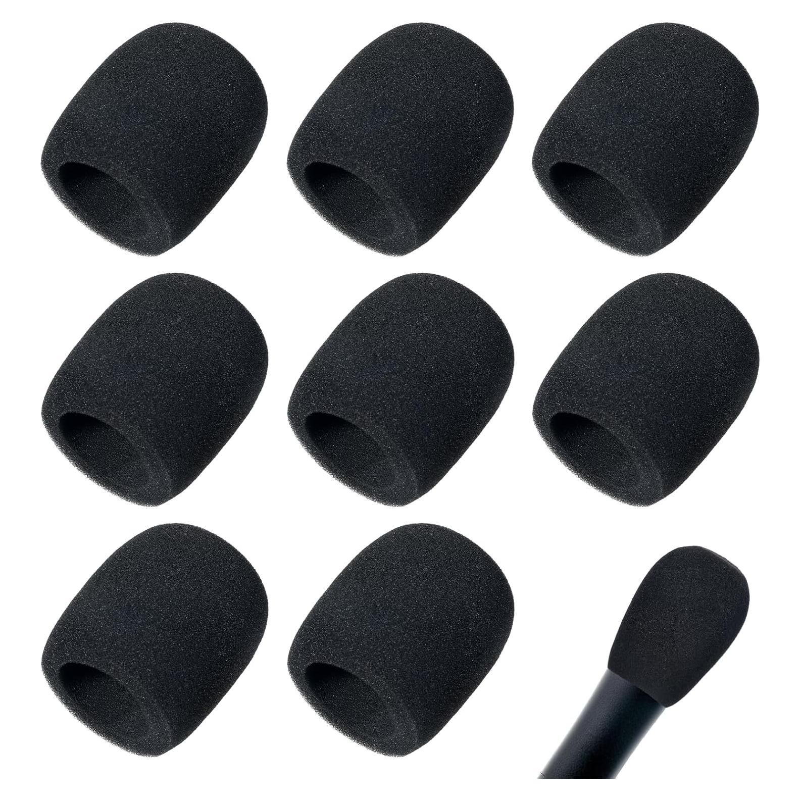Funda de Espuma Negra para Micrófono - 9 Piezas - Filtra Ruido