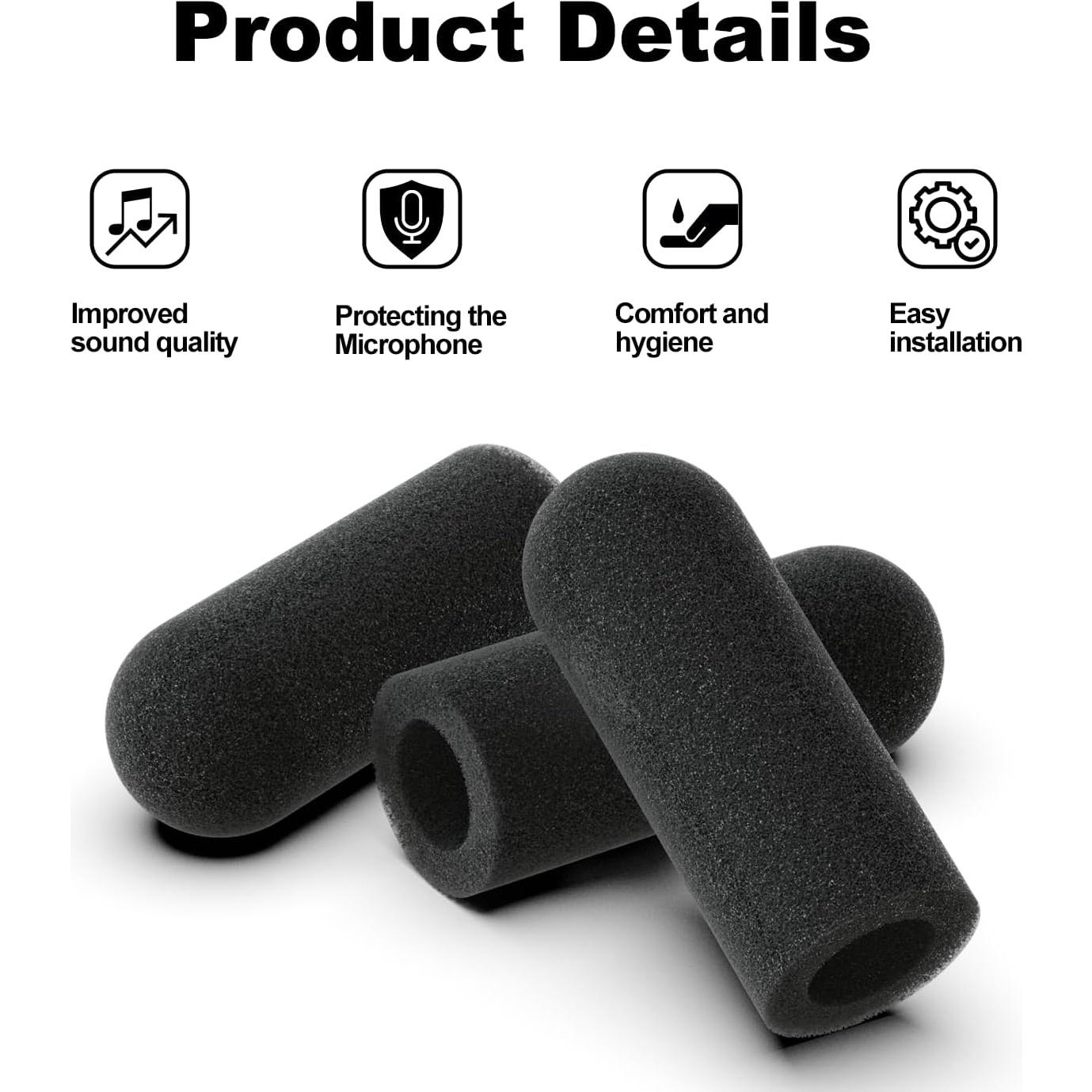 Reemplazo Paraviento Micrófono David Clark M7A H10 3 Pack