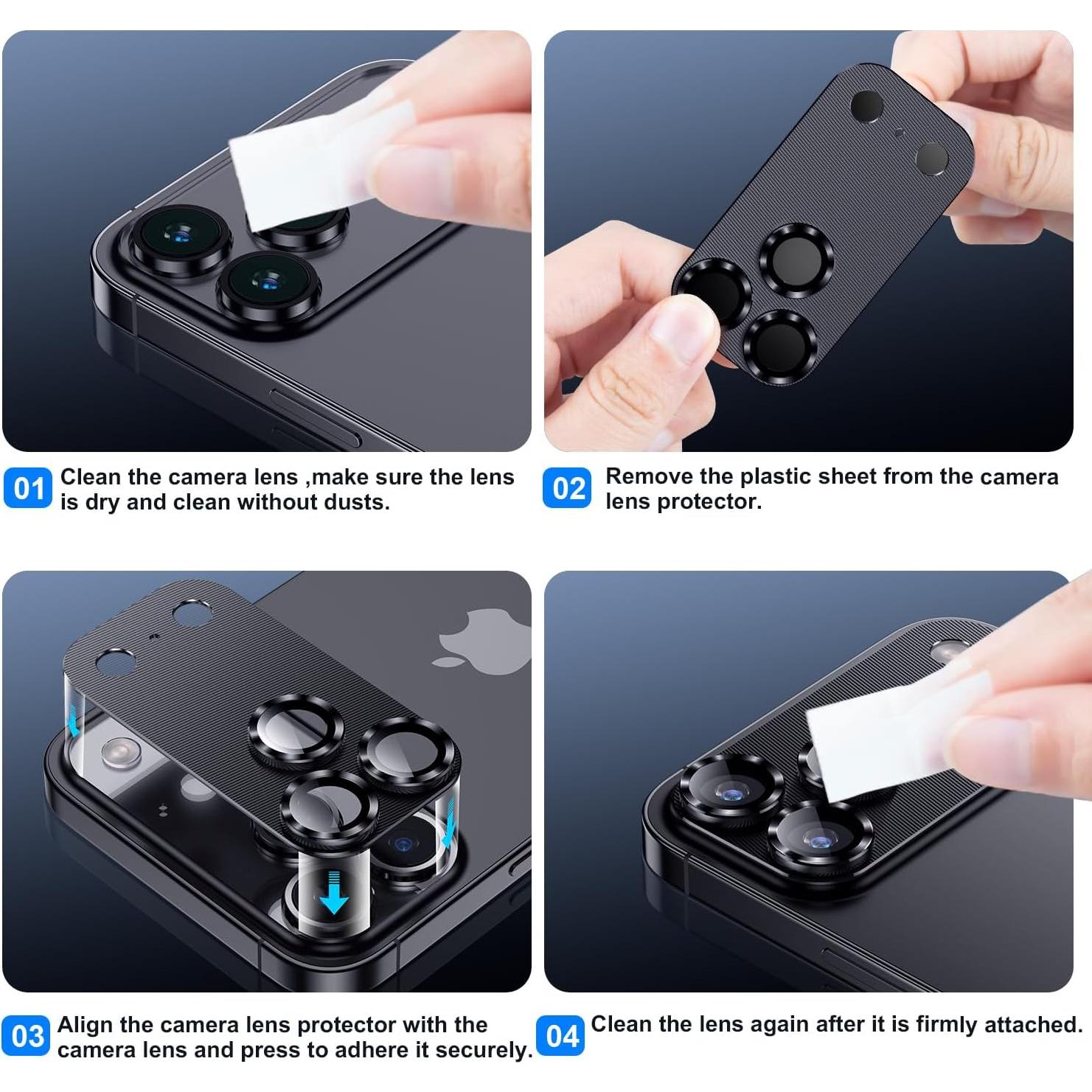 Cubierta de Lente de Cámara AFARER para iPhone 17 Pro - 2 Pcs