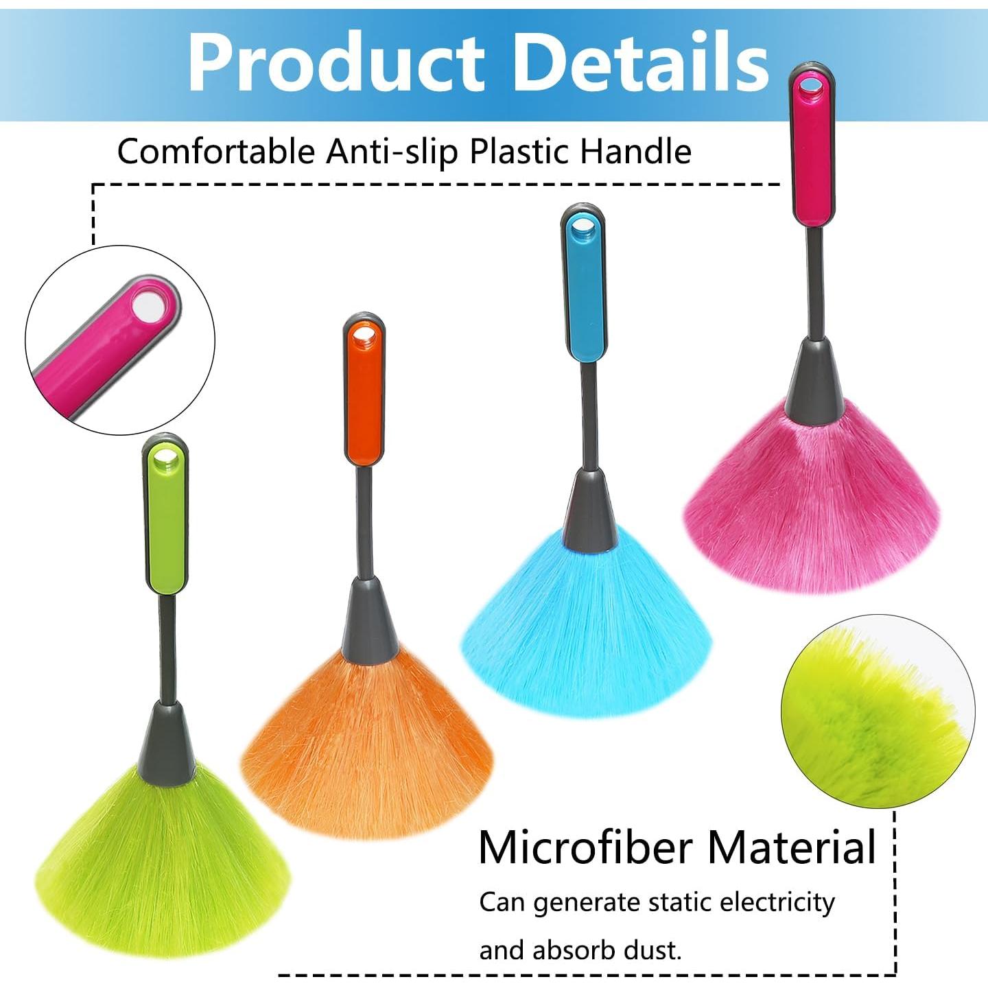 Paquete de 4 Plumeros de Microfibra BAIDOON 25.4 cm Colores