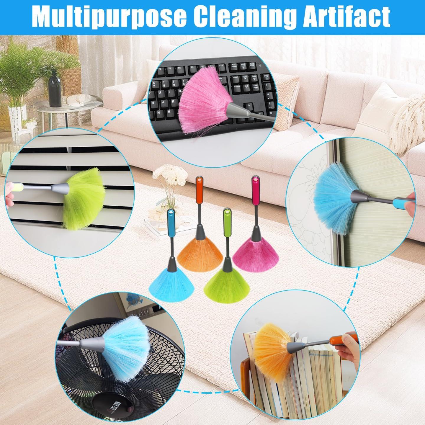 Paquete de 4 Plumeros de Microfibra BAIDOON 25.4 cm Colores