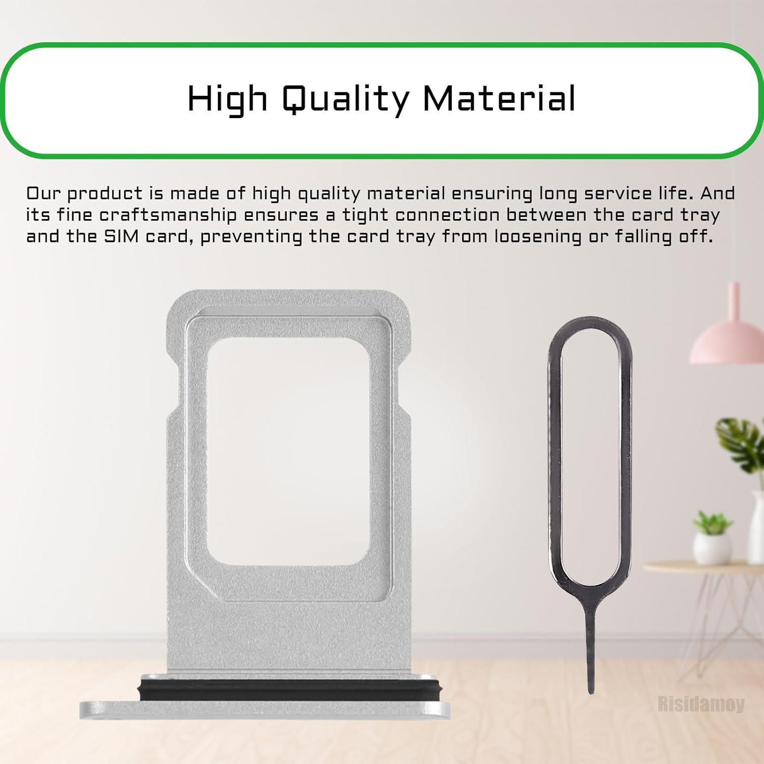 Slot para Tarjeta SIM iPhone XR Risidamoy Plateado con Herramientas