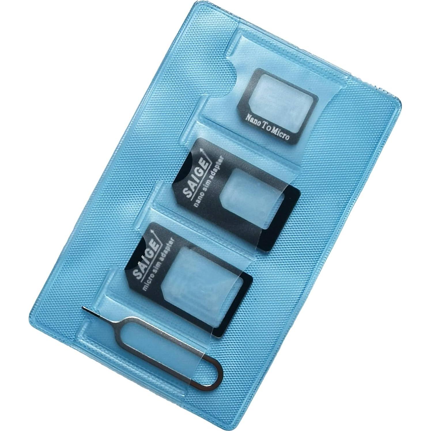 Kit Adaptador Tarjeta SIM LEXINCHENG - Nano, Micro, Aguja