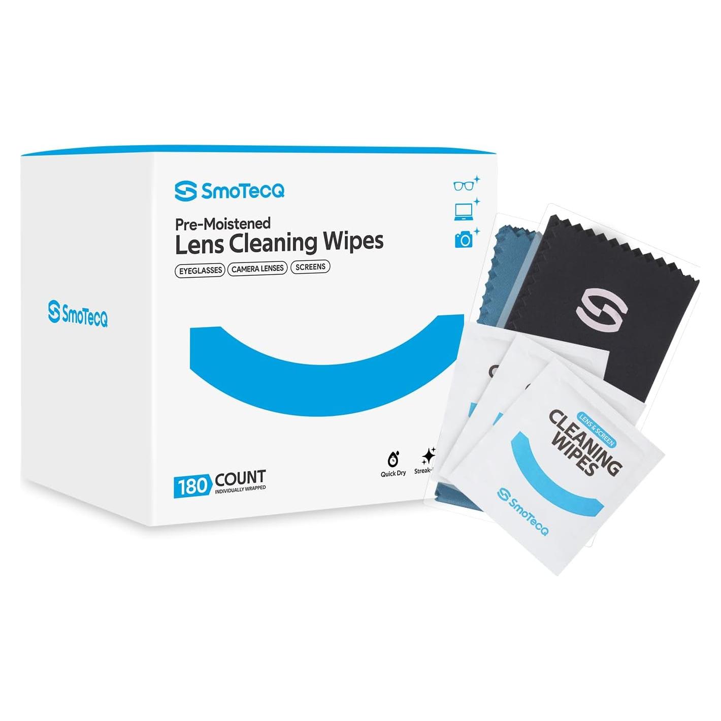 Toallitas de Limpieza SmoTecQ 180 Unidades + 2 Paños Microfibra