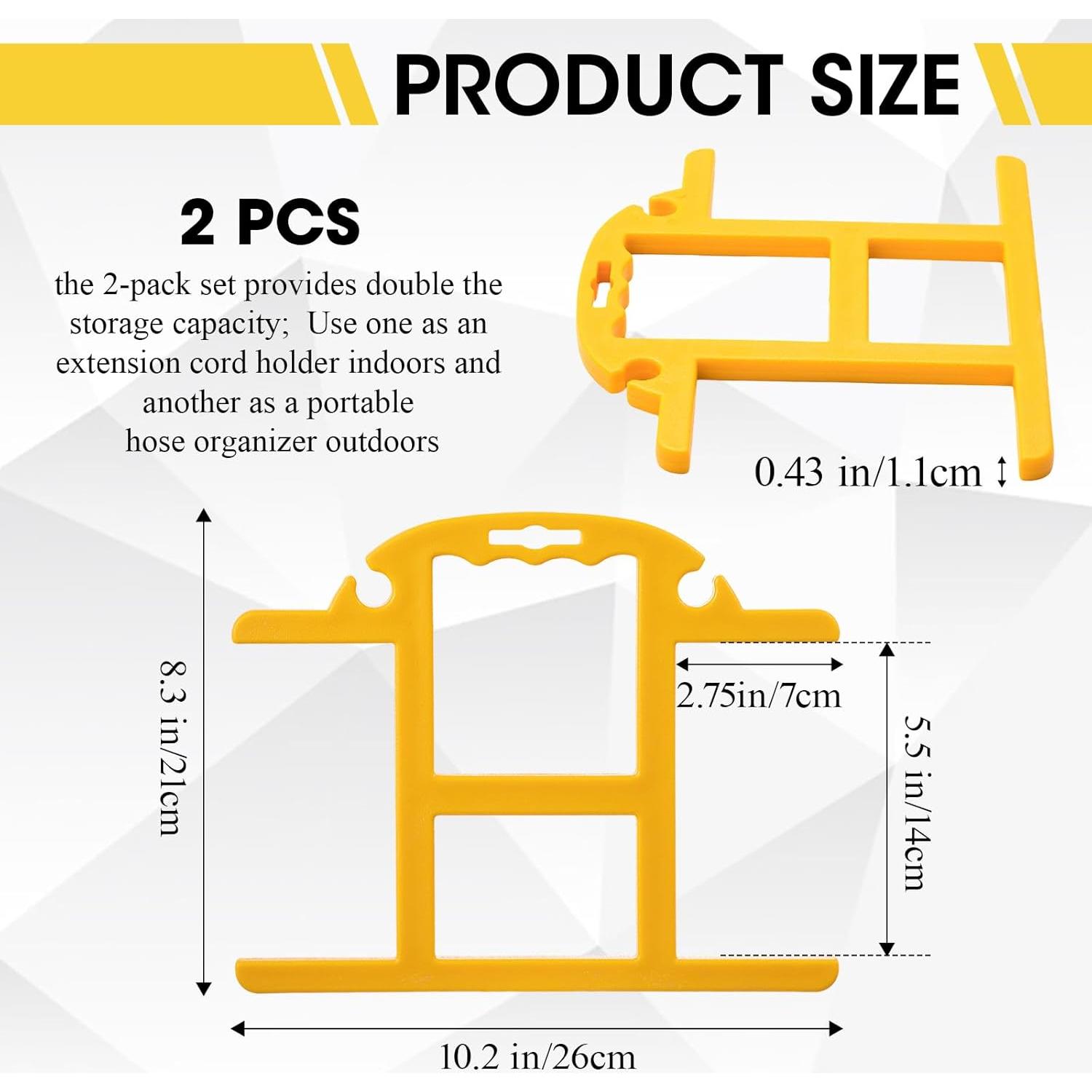 Carrete de Almacenamiento de Cable Ripeng 2 Pcs Amarillo 30.48m