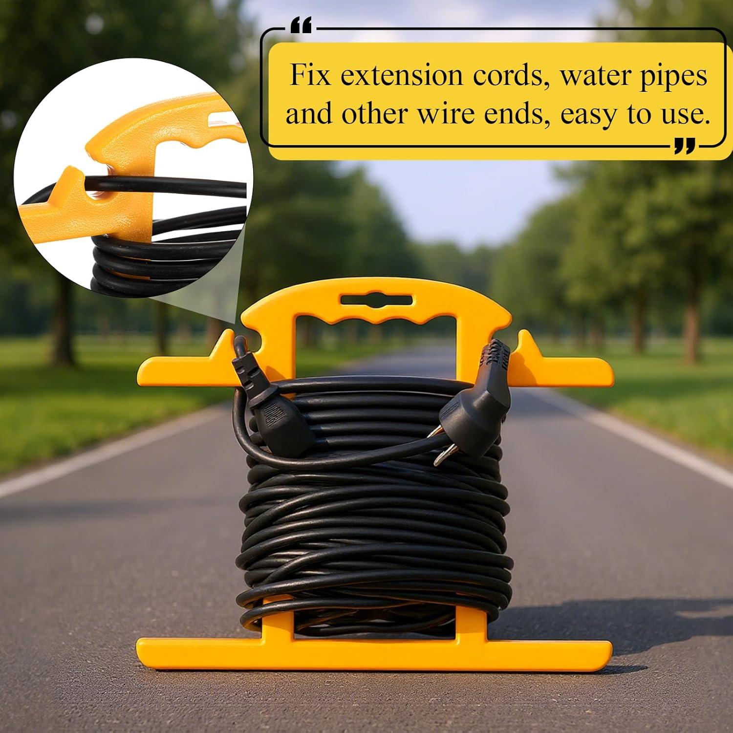 Carrete de Almacenamiento de Cable Ripeng 2 Pcs Amarillo 30.48m