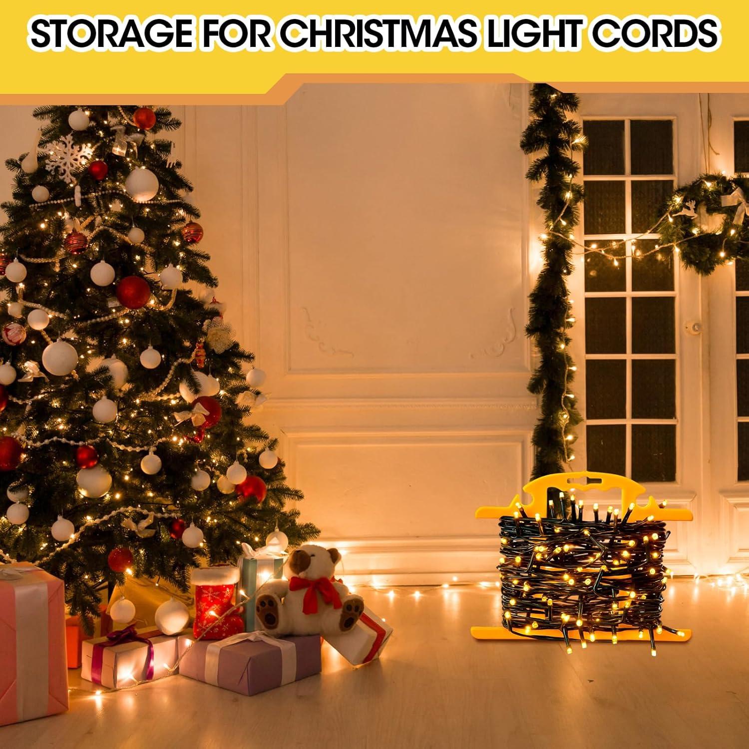 Carrete de Almacenamiento de Cable Ripeng 2 Pcs Amarillo 30.48m