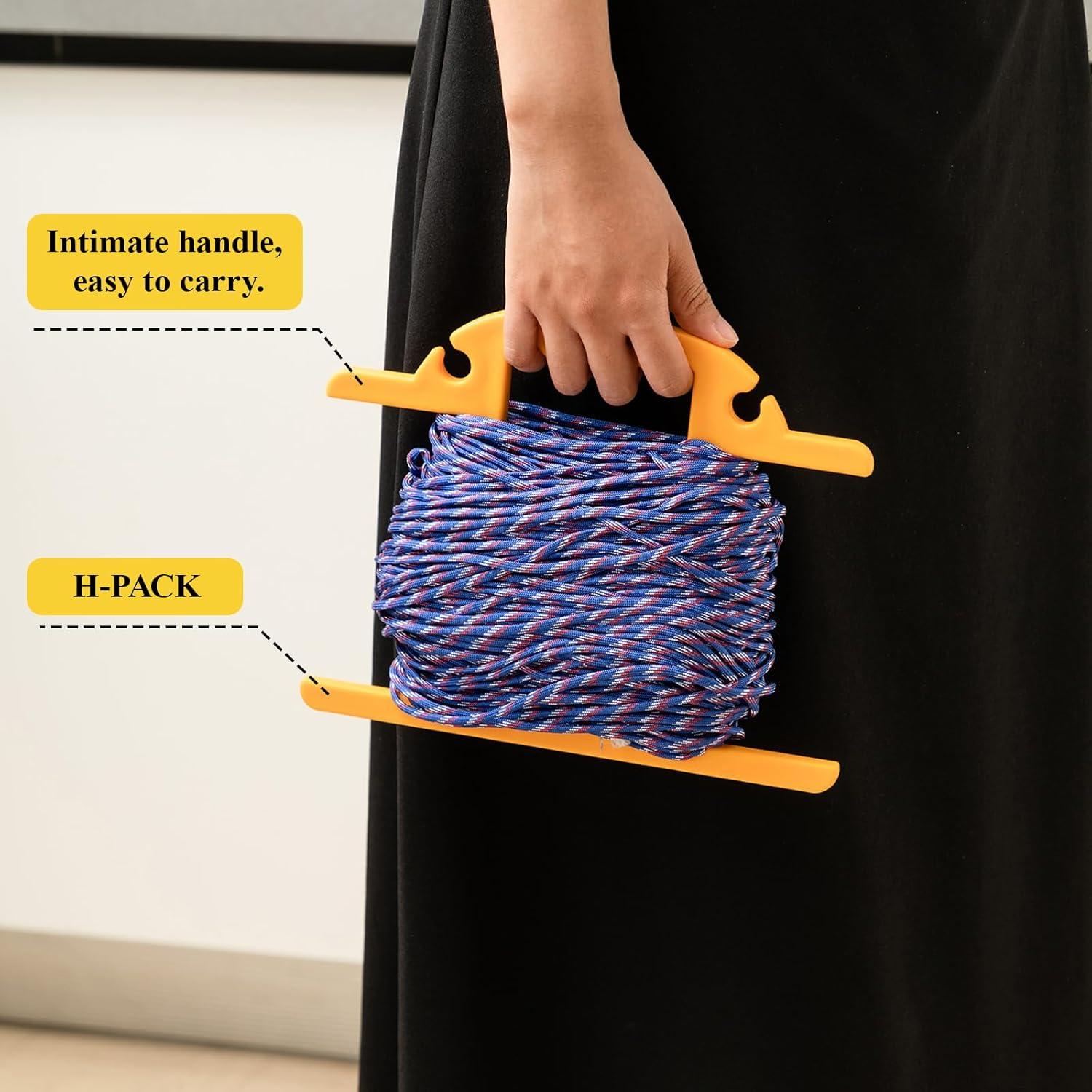 Carrete de Almacenamiento de Cable Ripeng 2 Pcs Amarillo 30.48m