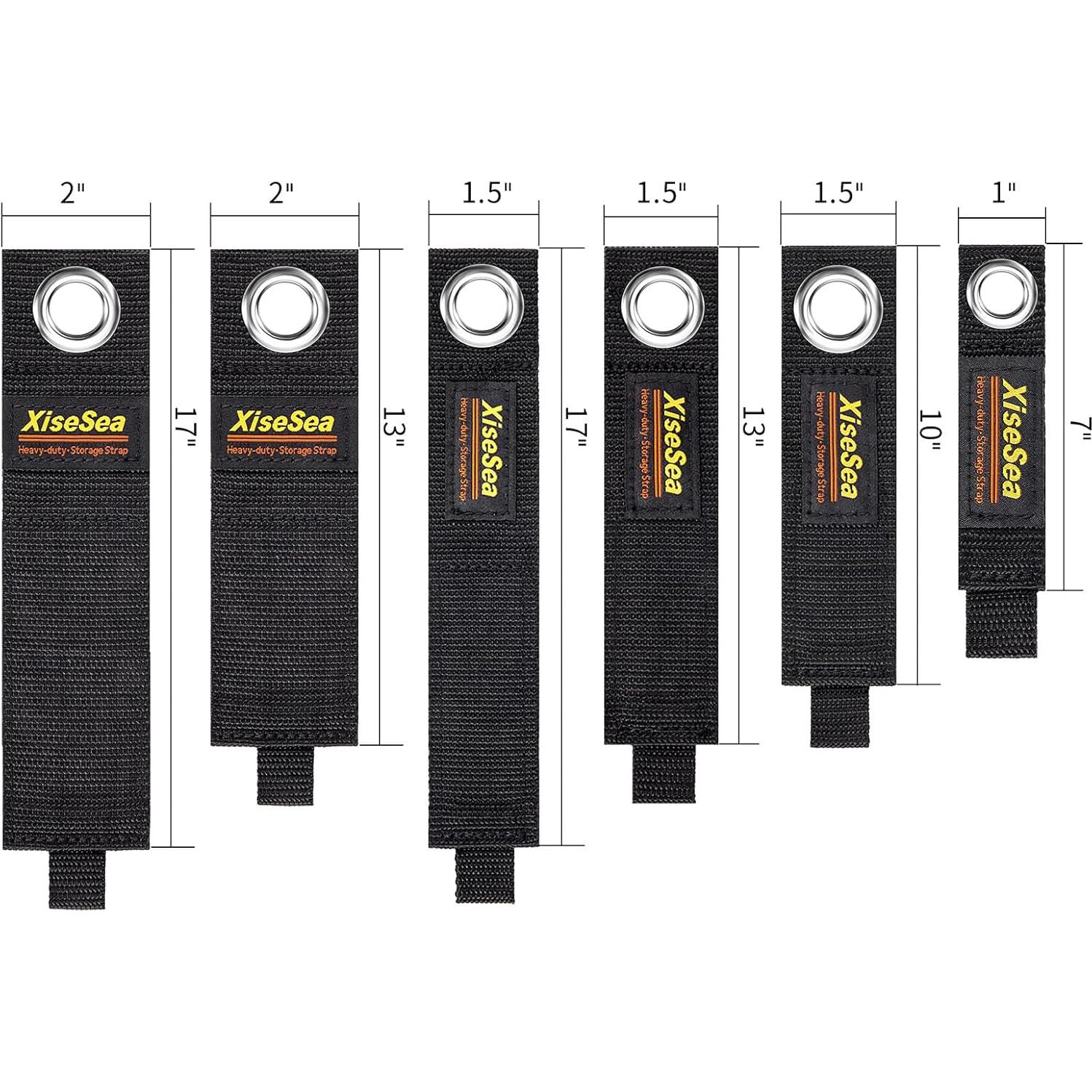 Paquete de 12 correas de almacenamiento XISESEA 33 cm alta resistencia