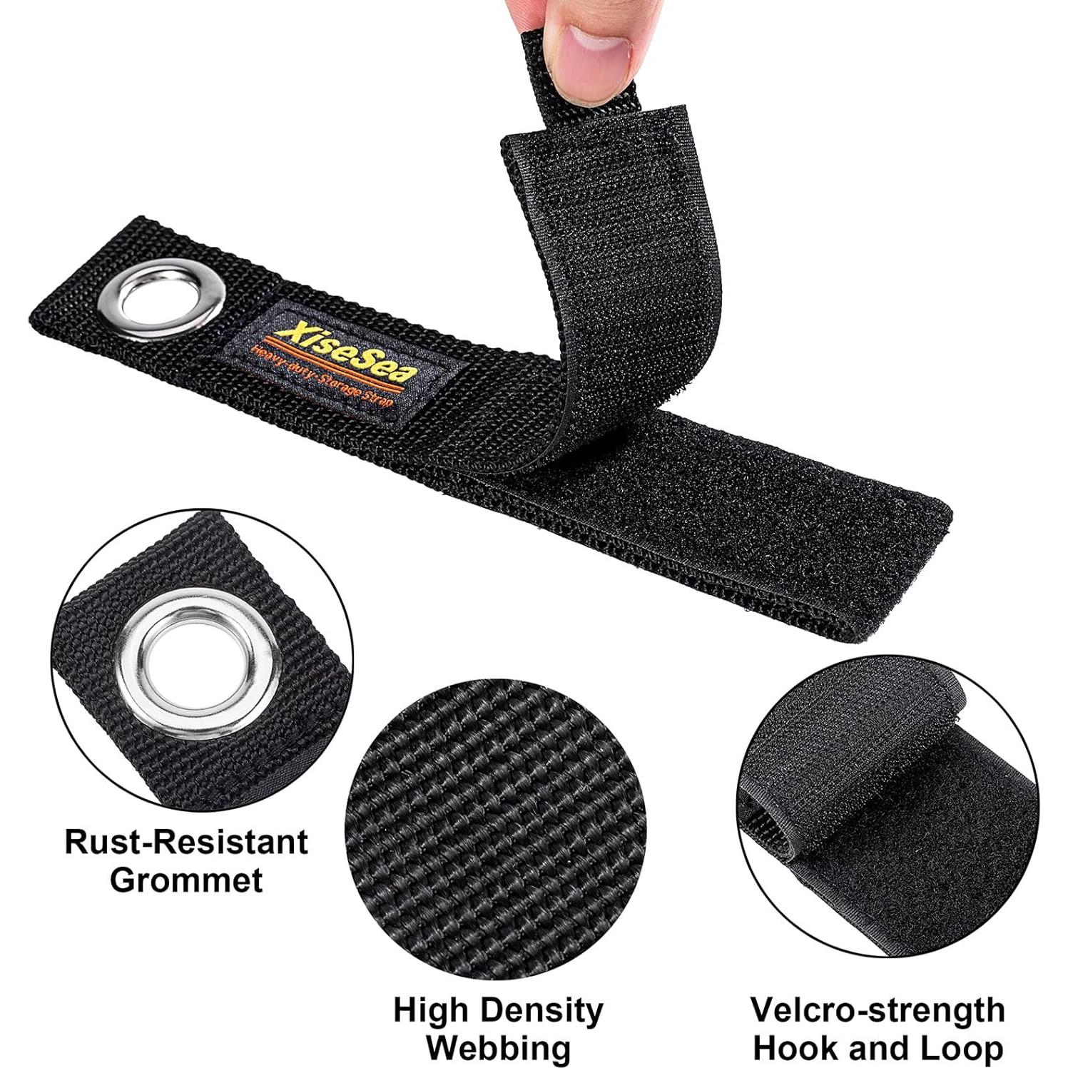 Paquete de 12 correas de almacenamiento XISESEA 33 cm alta resistencia