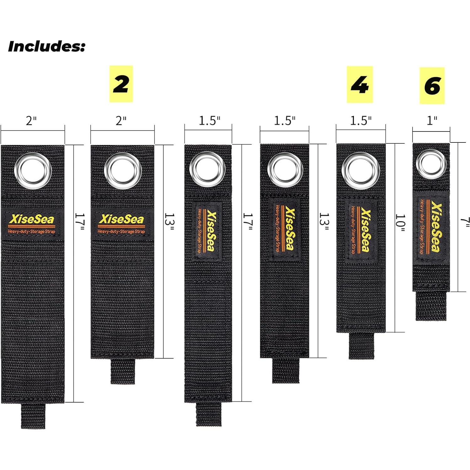 Paquete de 12 correas de almacenamiento XISESEA 33 cm alta resistencia