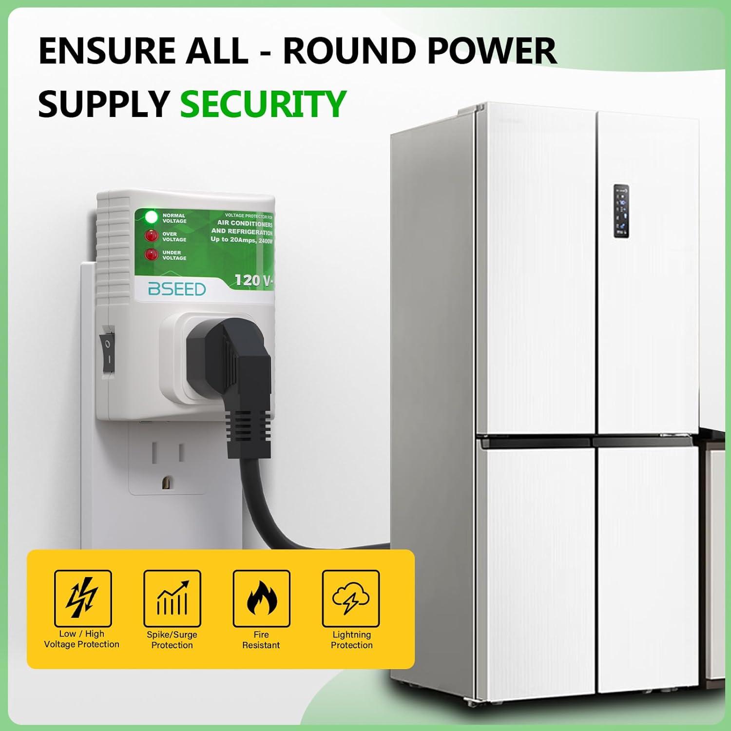 Protector de Sobretensión BSEED 20A 2400W Paquete de 2