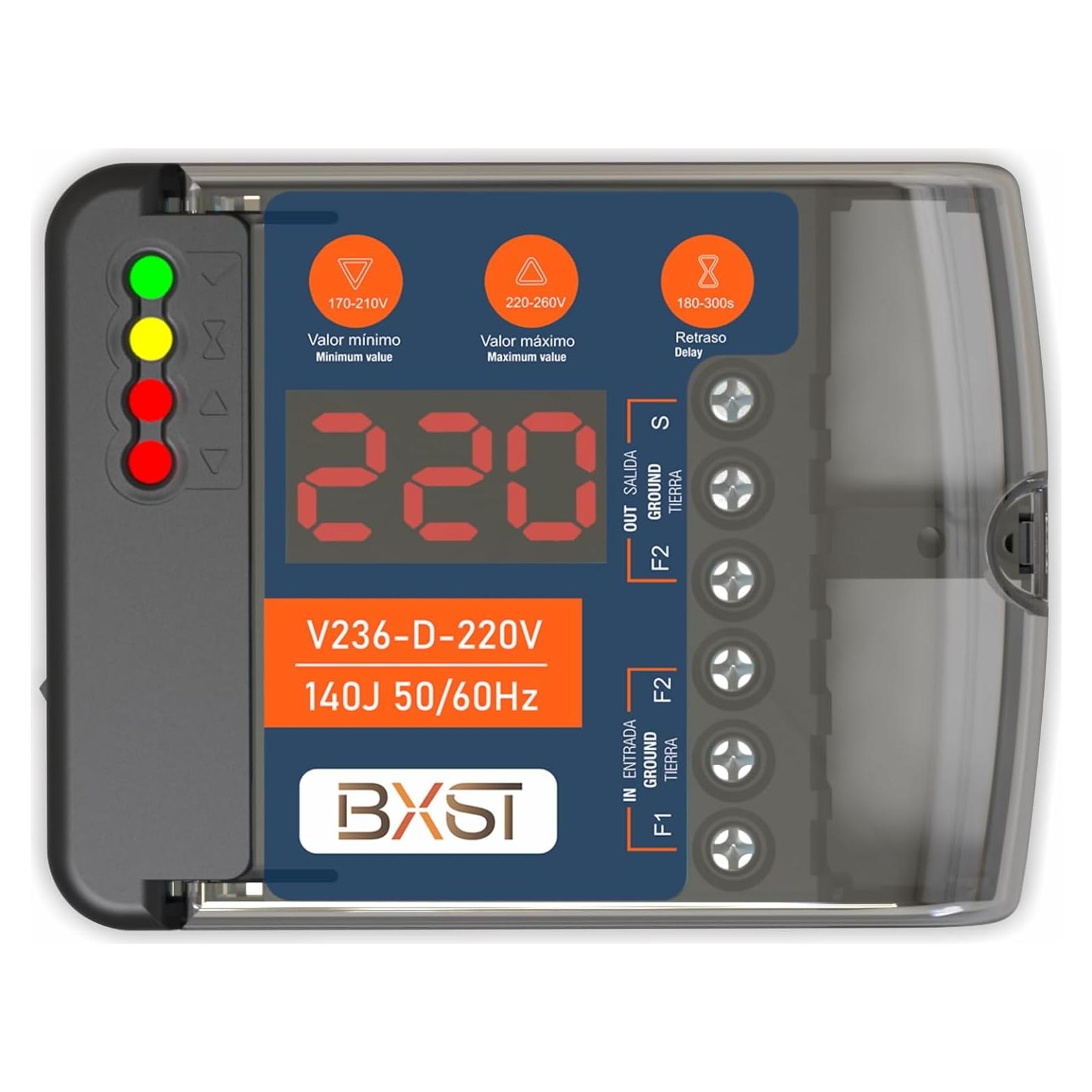 Protector de Sobretensión BXST 220V 30A 6600W con Pantalla LED