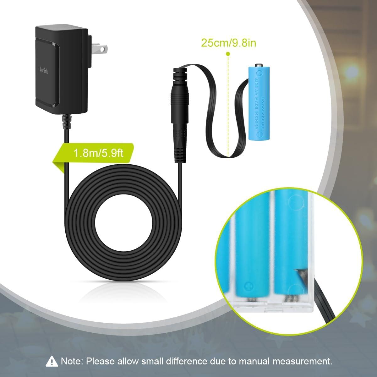 Adaptador de Fuente de Alimentación AC Lenink para 3 Baterías AA