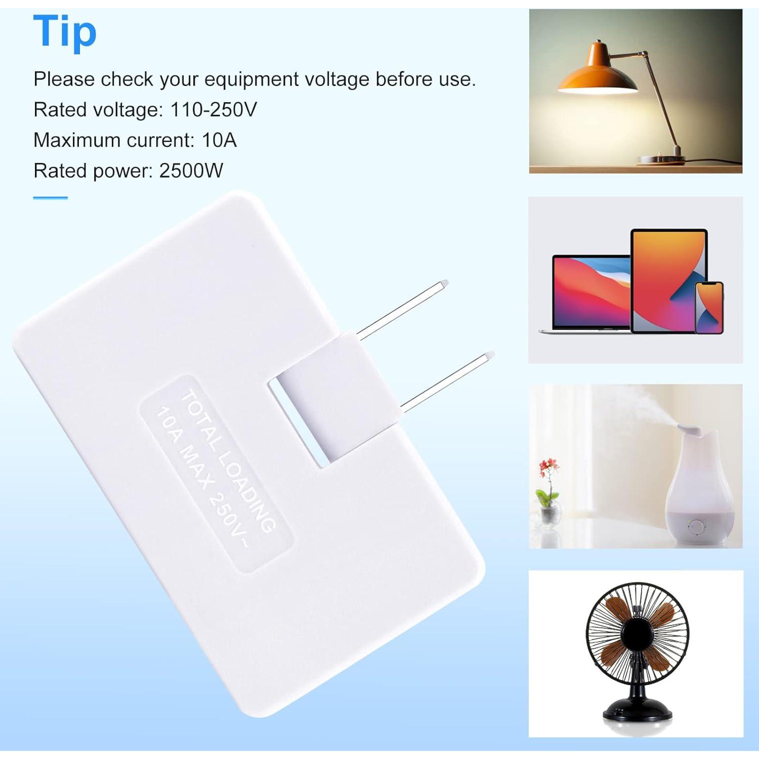 Adaptador de Enchufe Plegable 3 Salidas Romeda Blanco