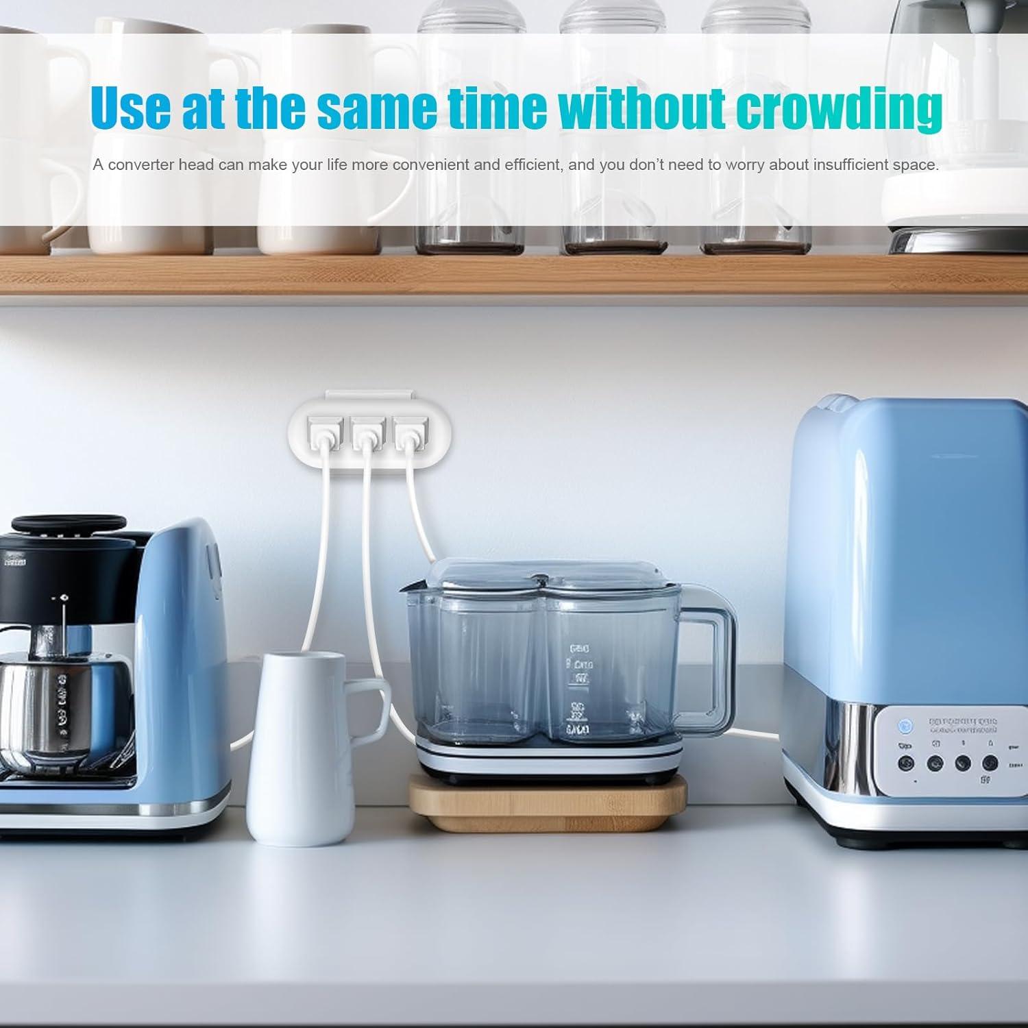 Adaptador de Enchufe EXTRASTAR 3 Salidas - Paquete de 4