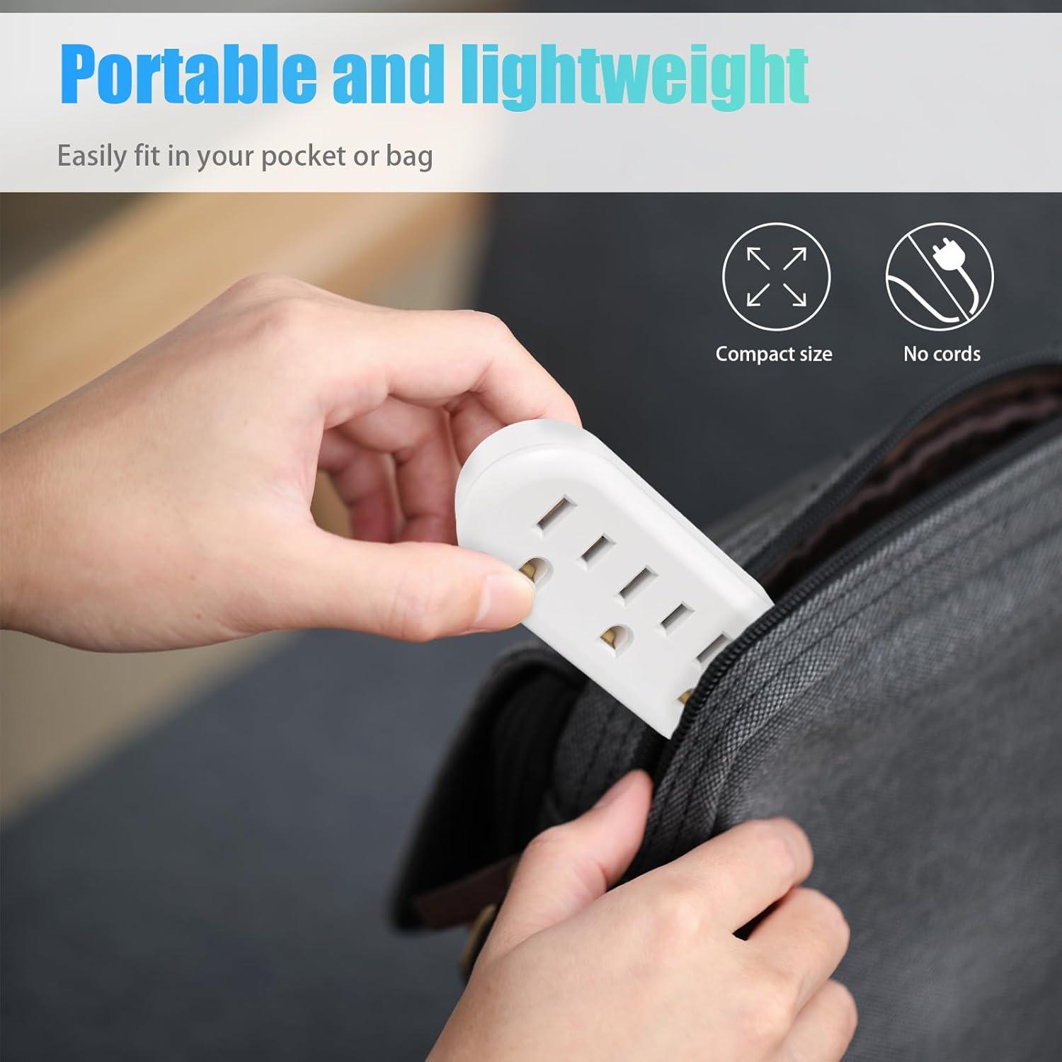 Adaptador de Enchufe EXTRASTAR 3 Salidas - Paquete de 4