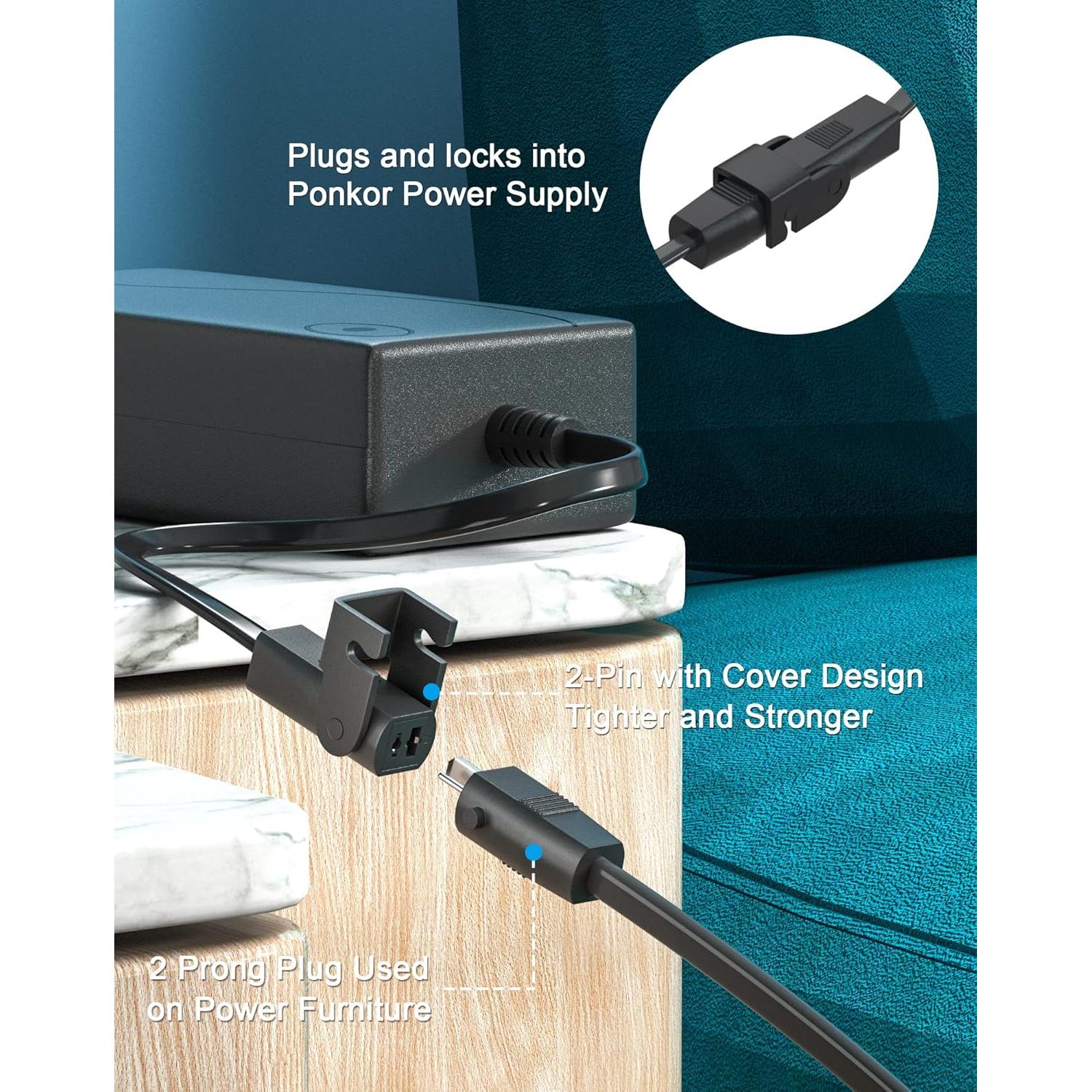 Fuente de Alimentación Eléctrica Ponkor 29V/24V 2A para Sillón Reclinable