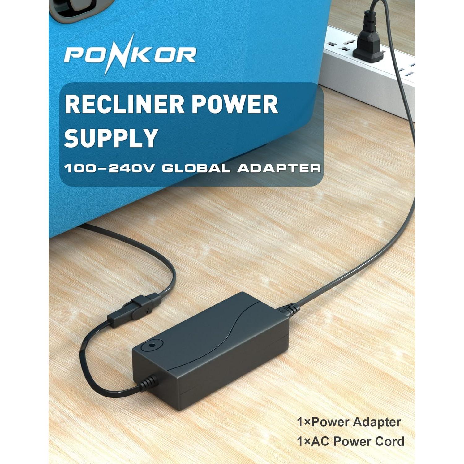 Fuente de Alimentación Eléctrica Ponkor 29V/24V 2A para Sillón Reclinable