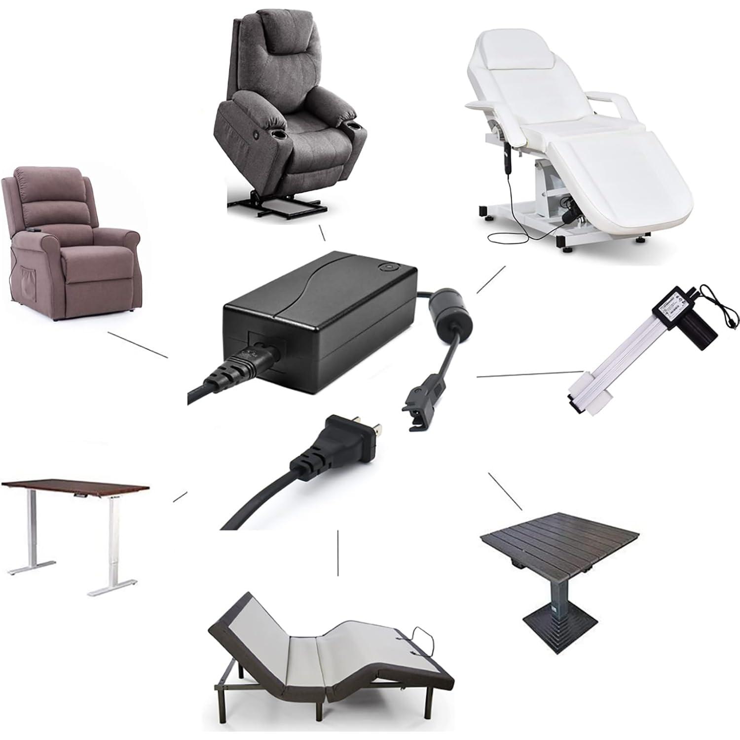 Adaptador de Suministro de Energía TTmagic 29V 2A para Sillón Reclinable