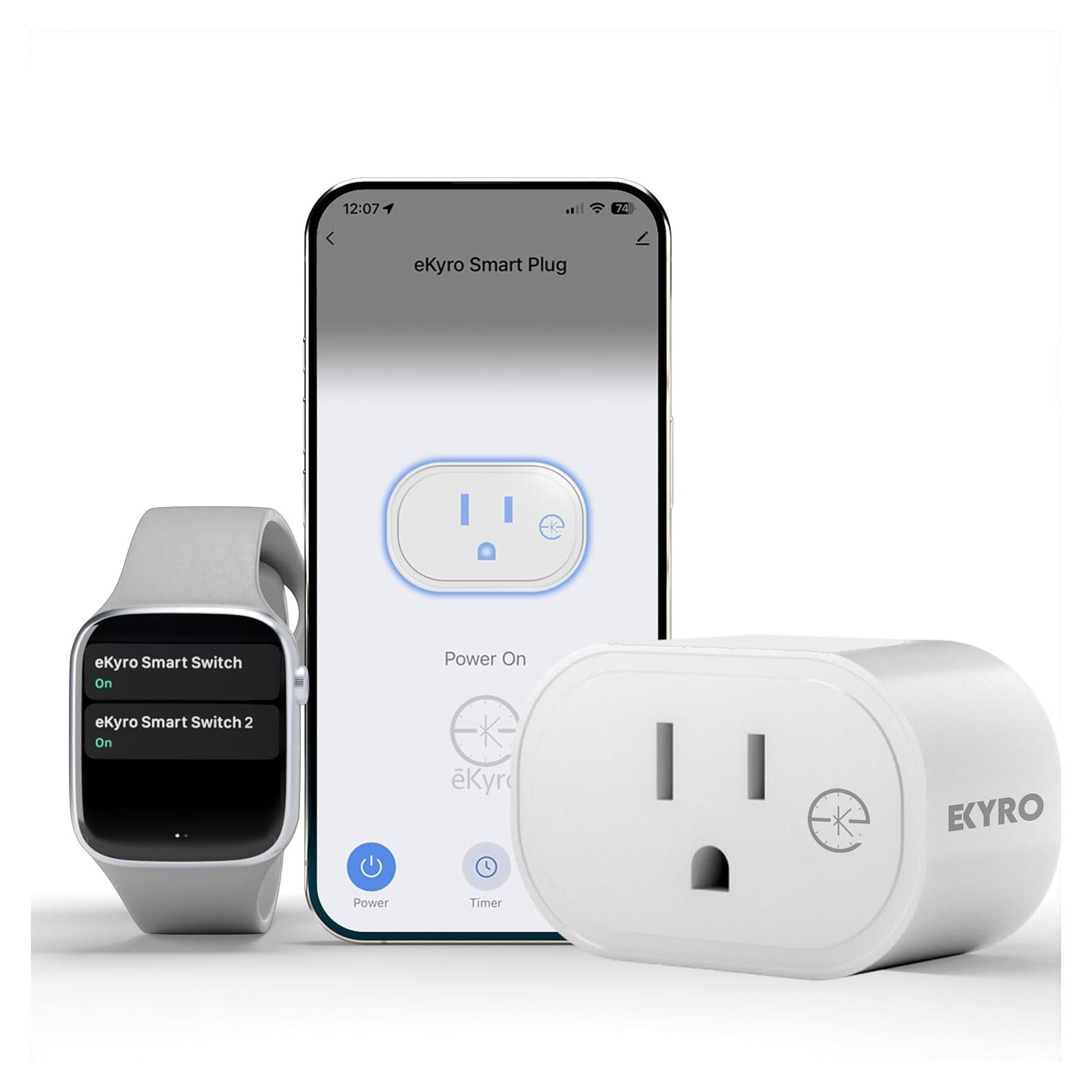 Enchufe Inteligente eKyro 15A 1800W Control Remoto WiFi