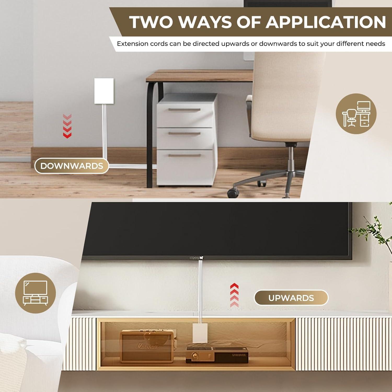 Regleta de Extensión Plana SakerPlus 1.52m 3 Tomas Segura