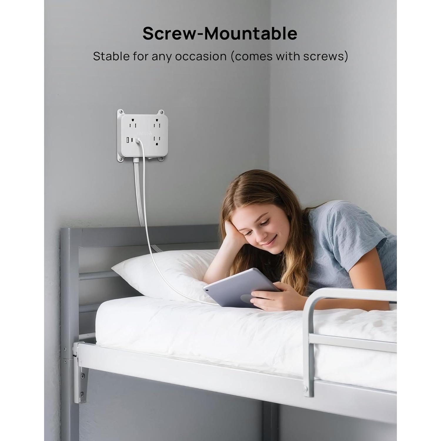 Regleta de Enchufes TROND Prime Mini II 5FT con USB y Montaje