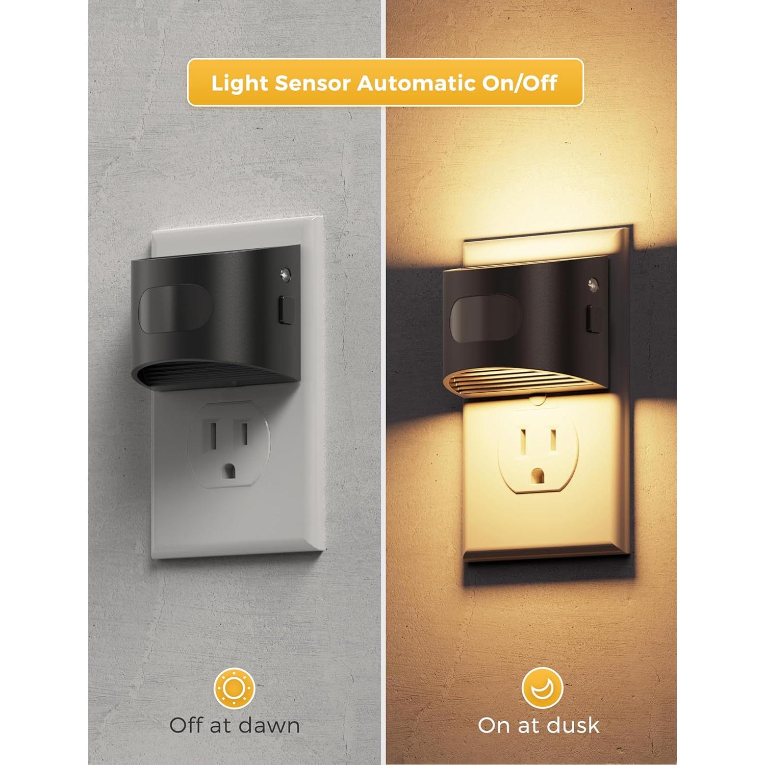 Luz Nocturna LED L LOHAS con Sensor de Movimiento 3000K - Paquete de 2