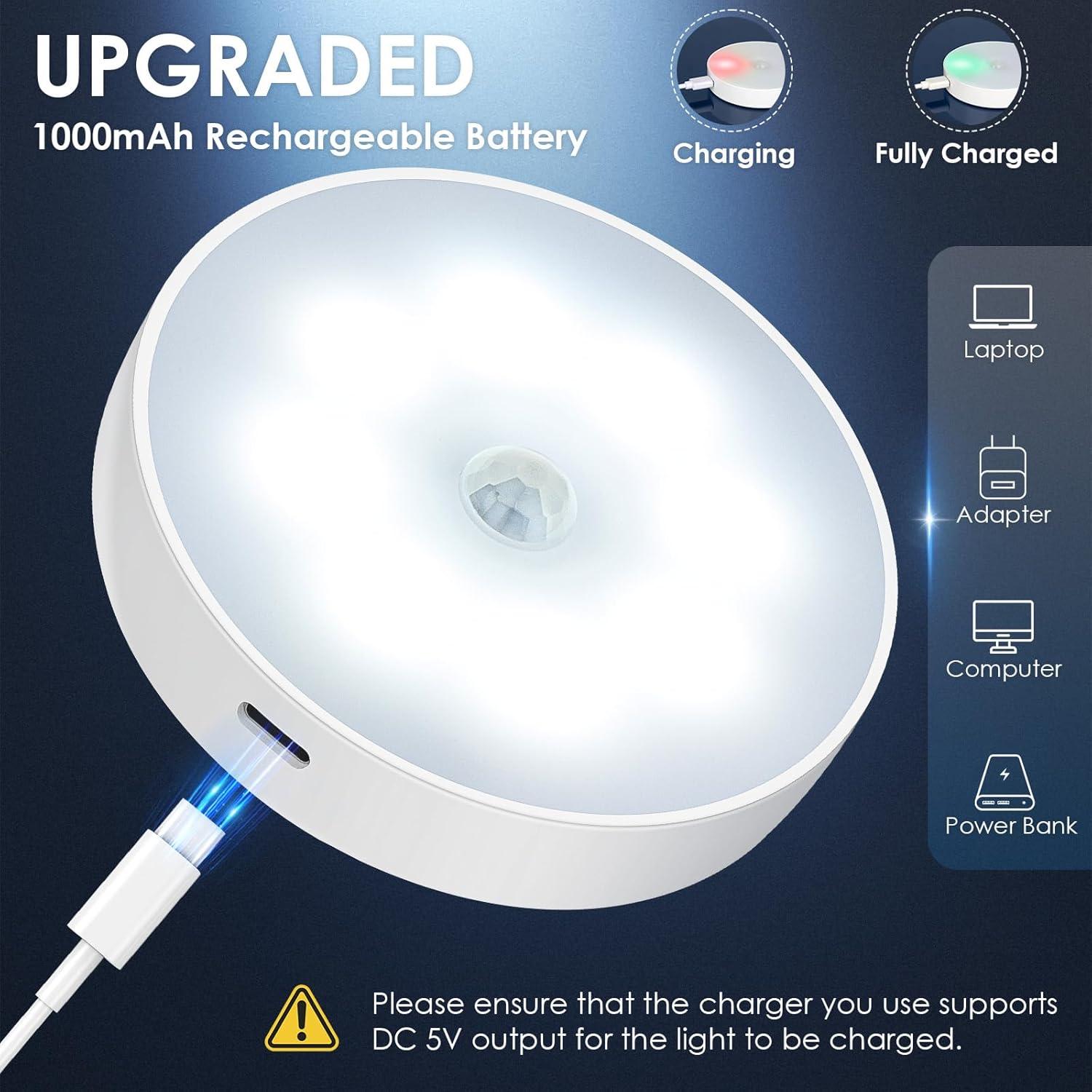 Luz de Puck Inalámbrica YLXS con Sensor y Control Remoto - 4 Piezas