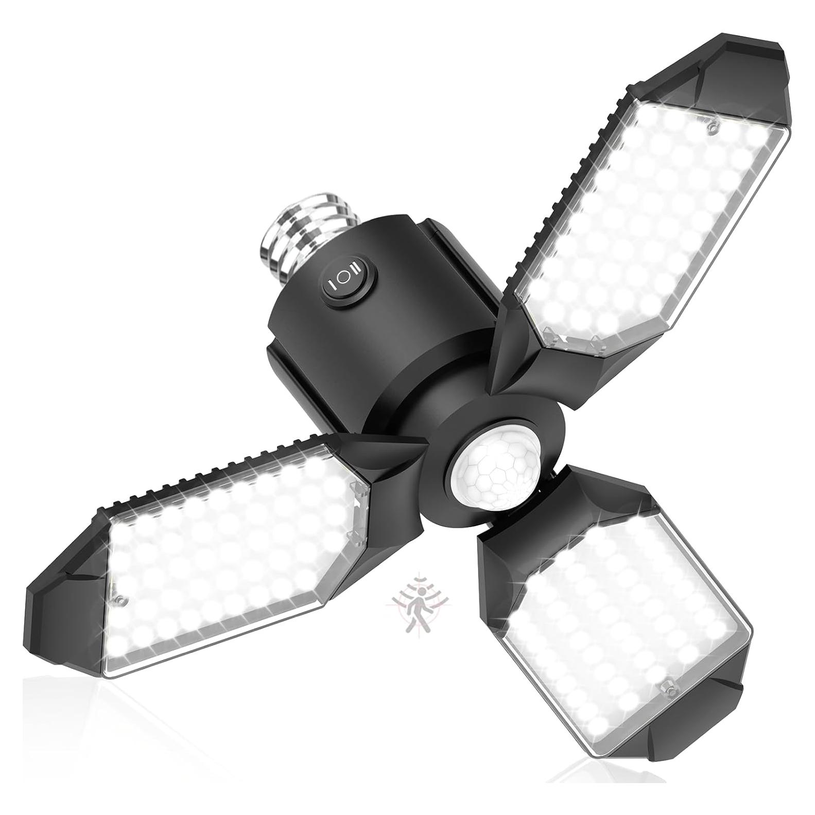 Luz de Garaje LED Toberich 8000LM con Sensor de Movimiento