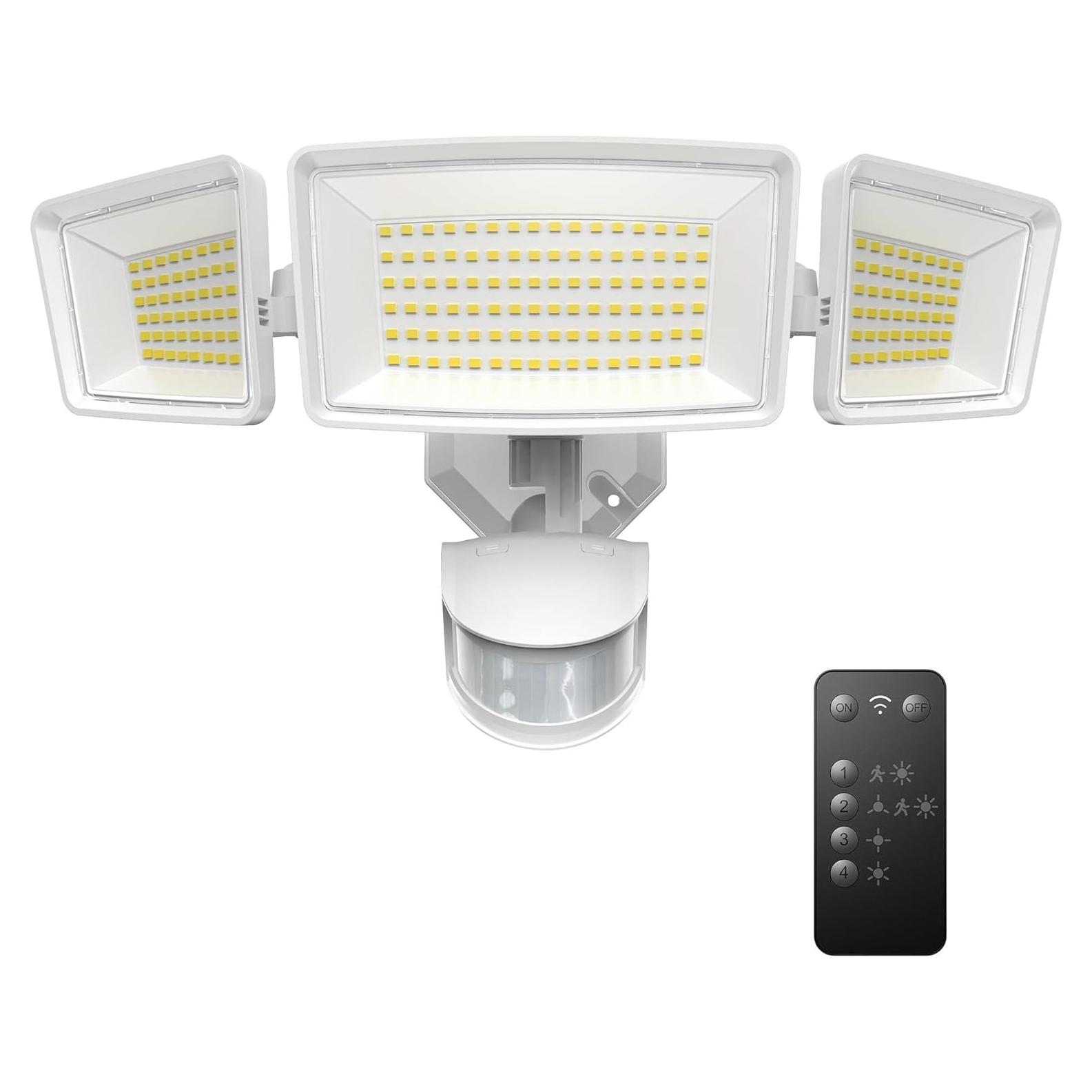 TECKNET Luz de Inundación Exterior con Sensor de Movimiento 150LEDs 4200LM