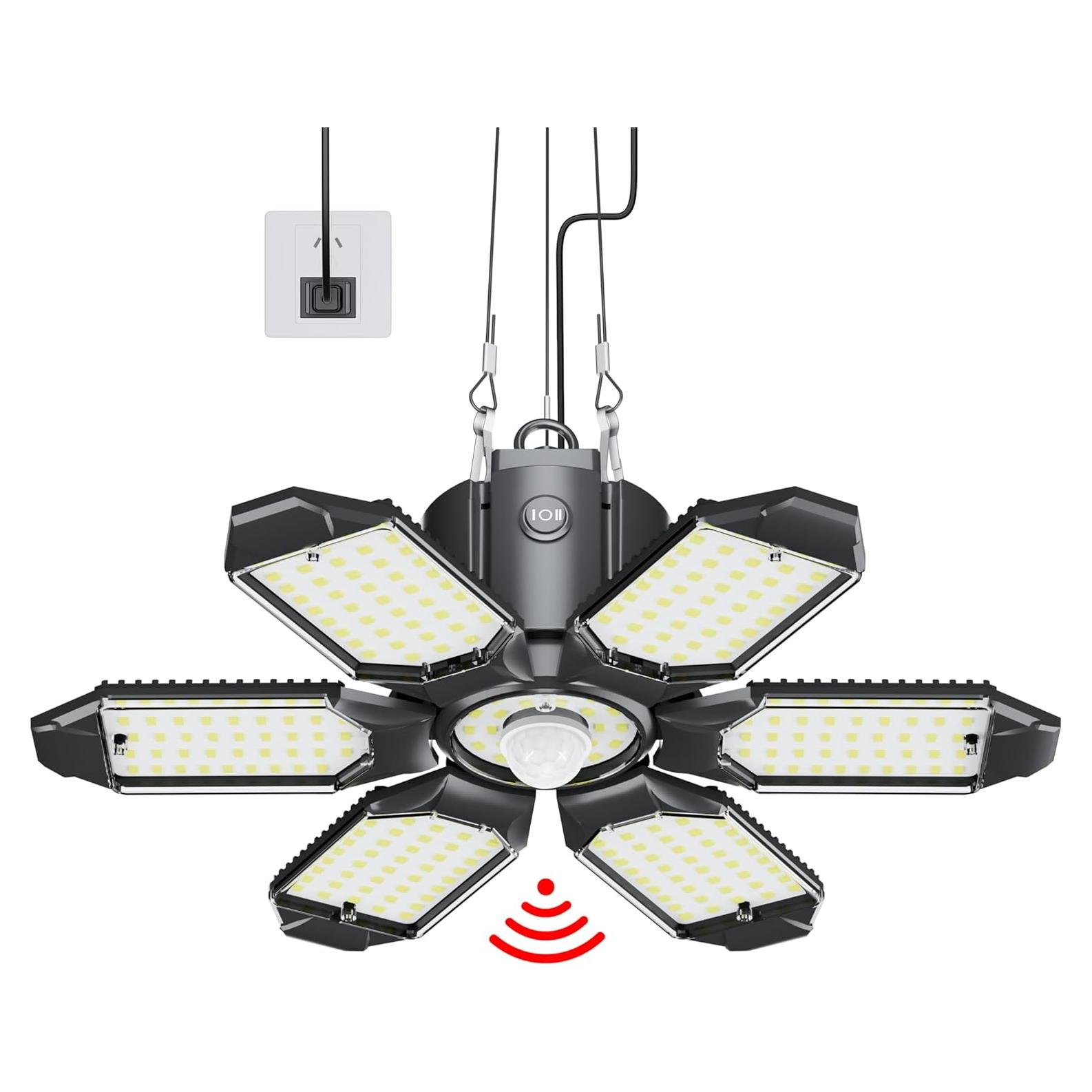 Luz de Garaje con Sensor de Movimiento Hinersound 200W 20000LM