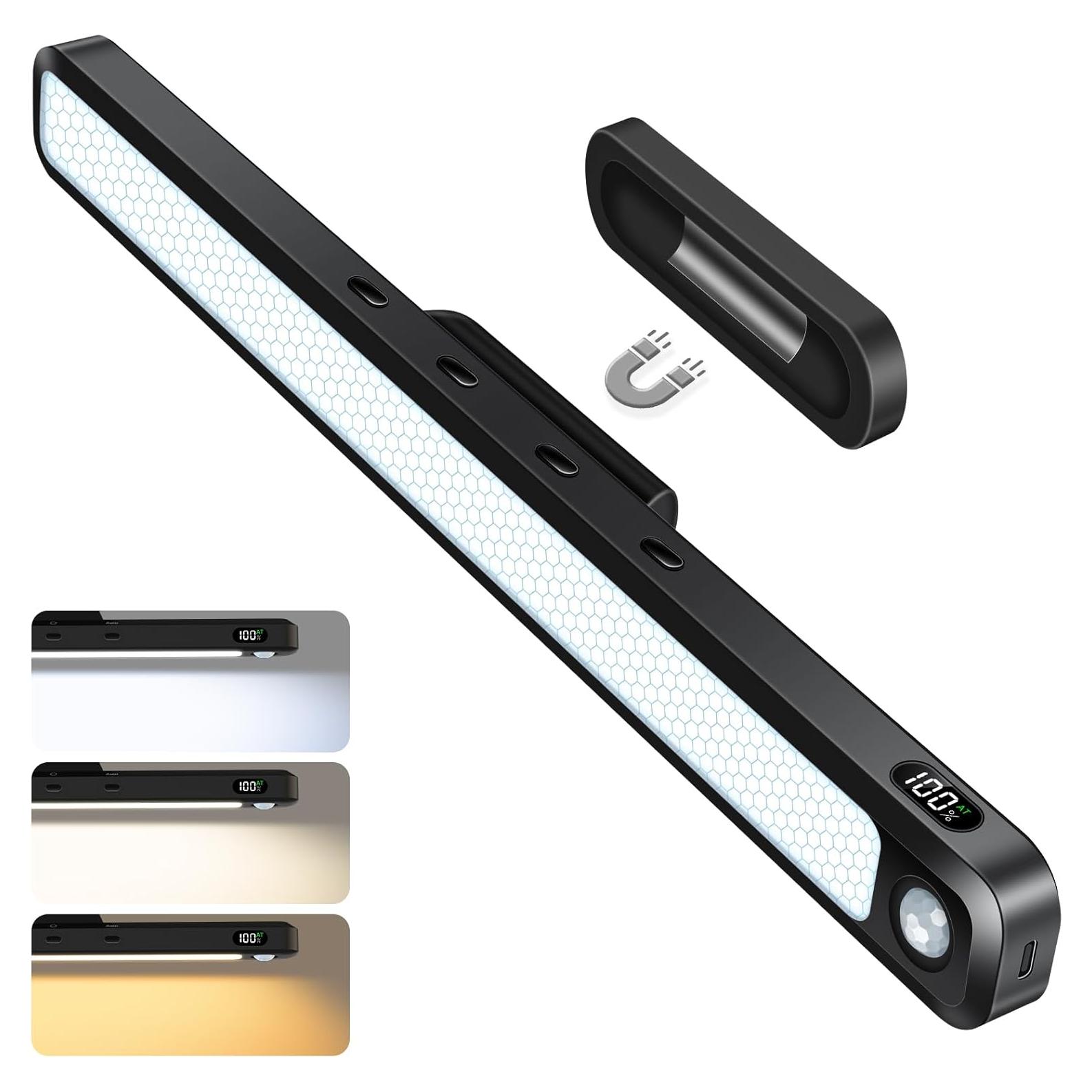 Barra de Luz LED Ferswe 3W con Sensor de Movimiento Recargable