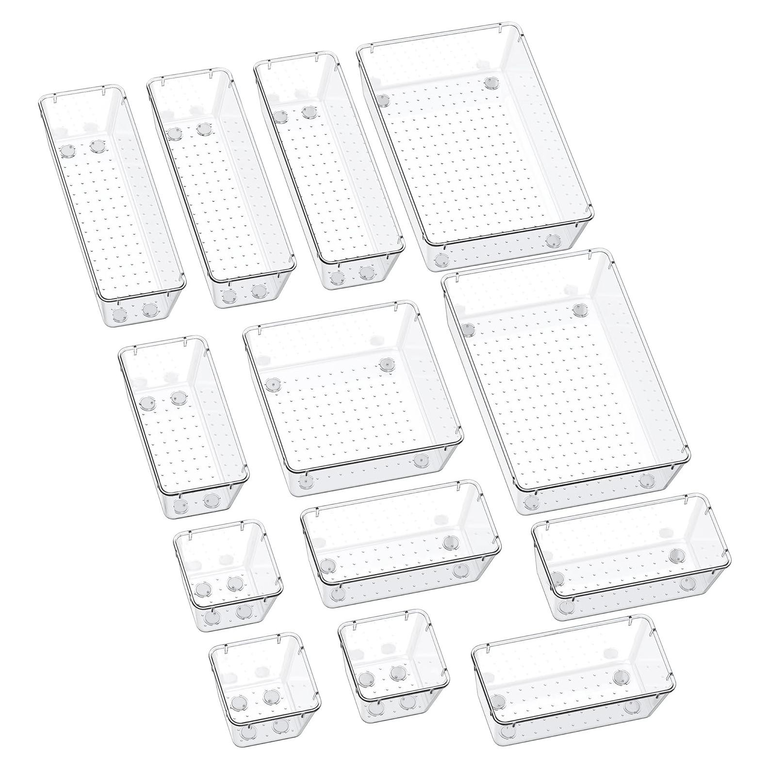 Organizadores de Cajones SMARTAKE 13 Piezas Antideslizantes