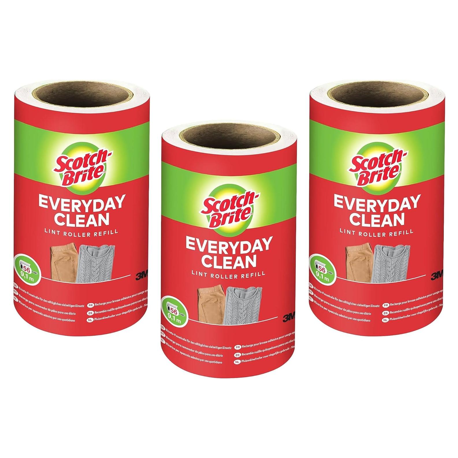 Recarga Rodillo Quitapelusas Scotch-Brite 3x70 Hojas 10.2cm