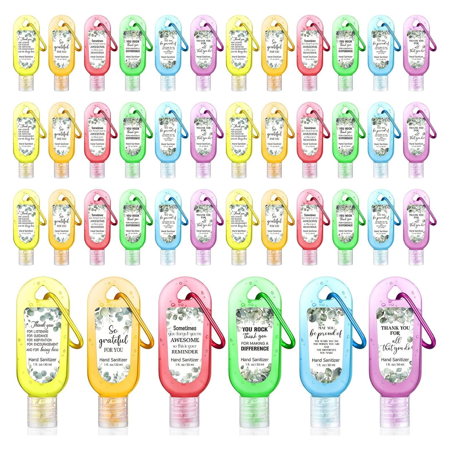 Paquete de 24 llaveros desinfectantes de manos 30 ml Sacubee