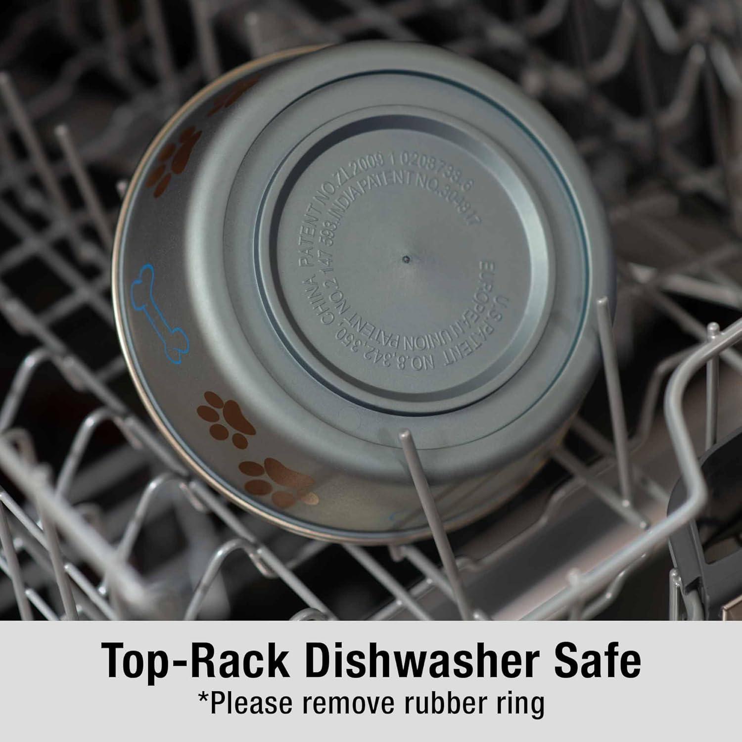 Cuenco Antideslizante para Perros y Gatos Loving Pets 17cm Arándano