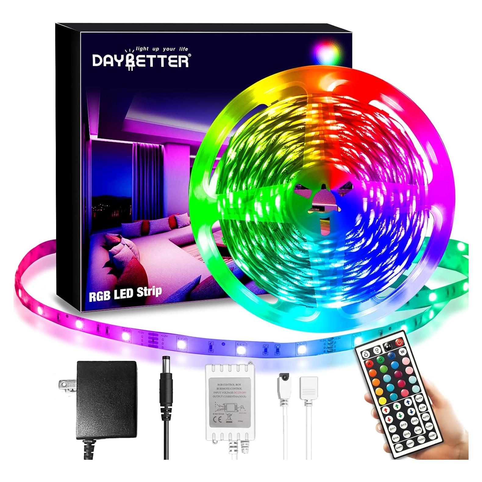 Tira LED RGB 6m DAYBETTER con Control Remoto 44 Teclas