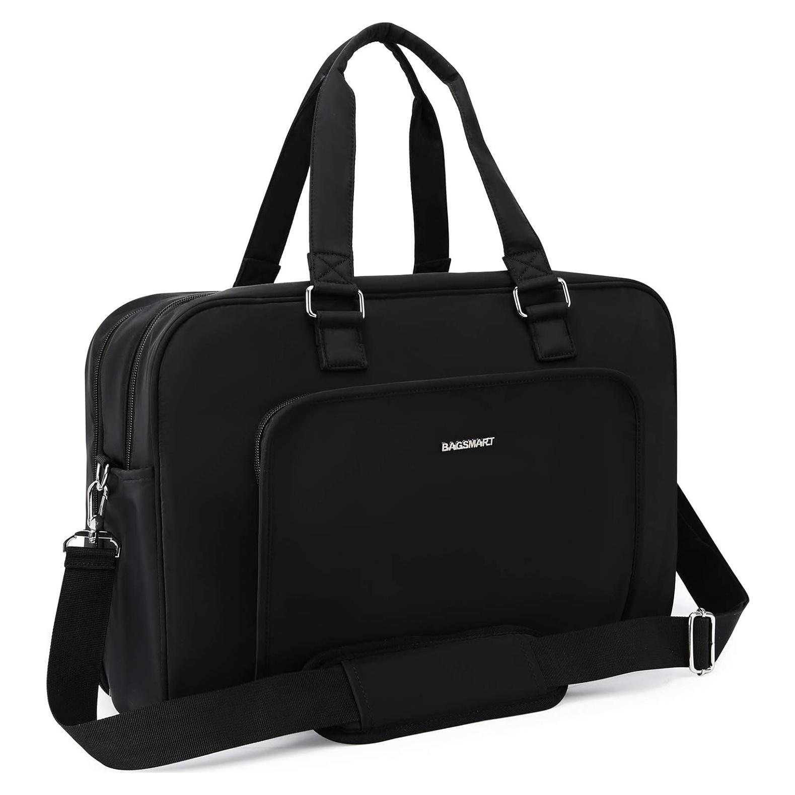 Bolsa de Viaje Duffle BAGSMART Negra con Compartimento para Laptop