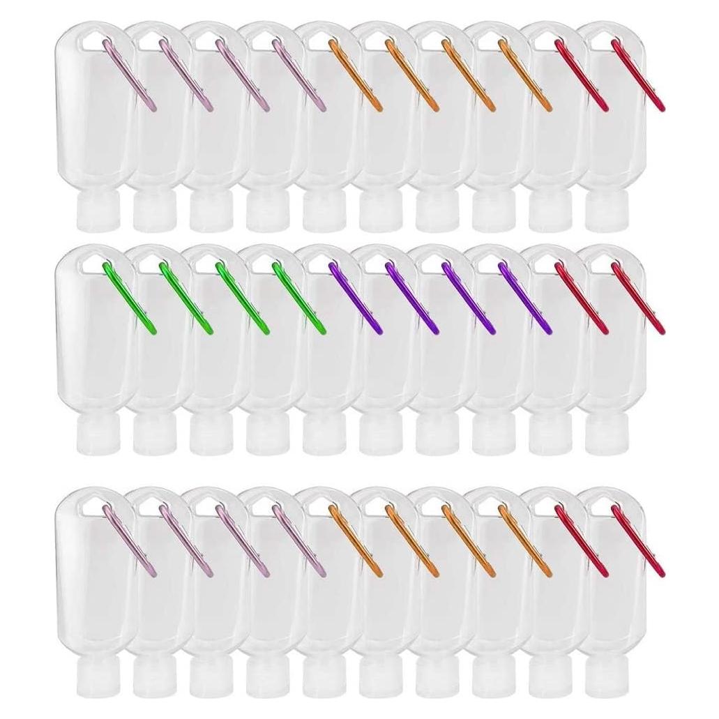 30 Botellas de Plástico Reutilizables 50ml SPMIMI a Prueba de Fugas