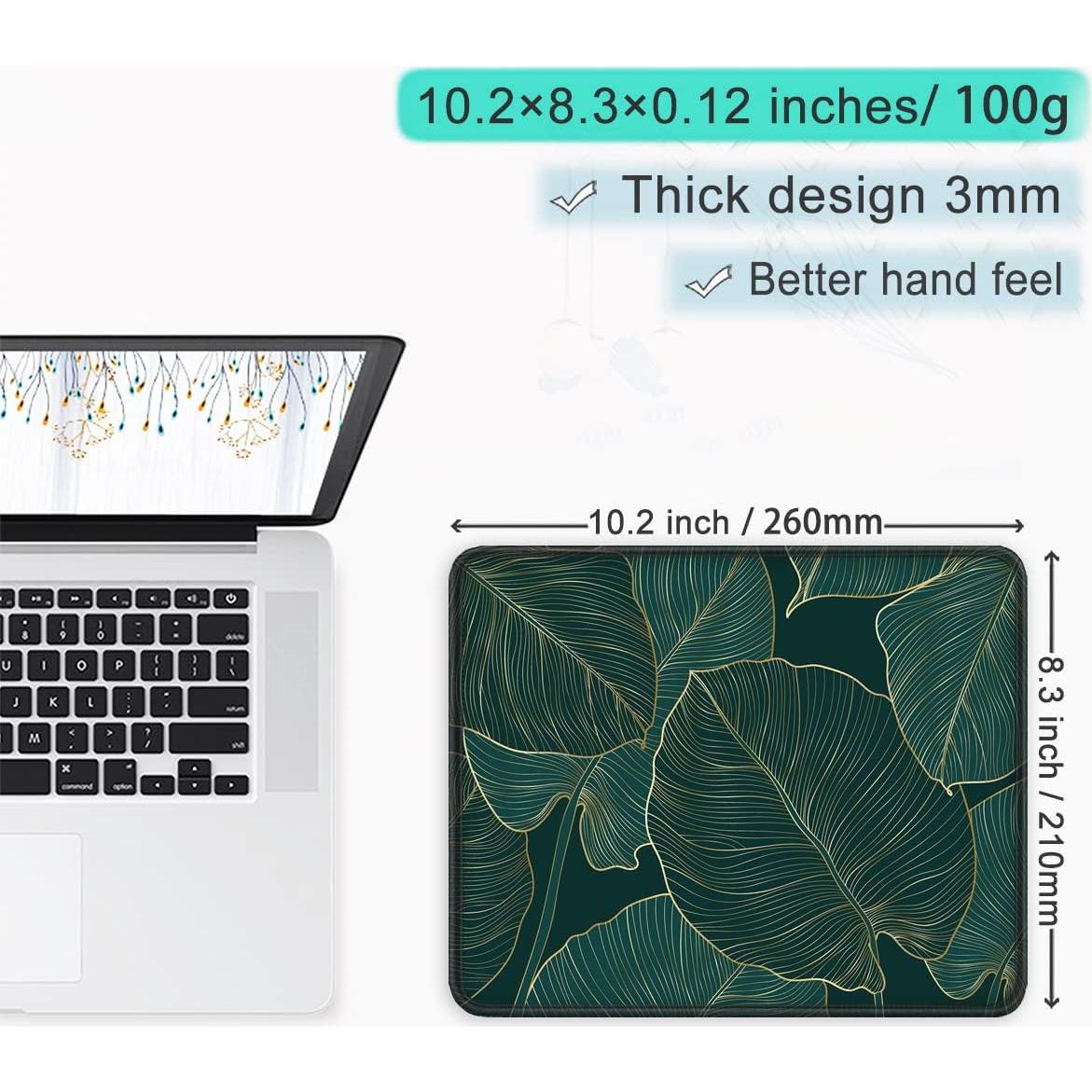 Alfombrilla de Ratón ITNRSIIET Textura de Palma Antideslizante 26x21 cm