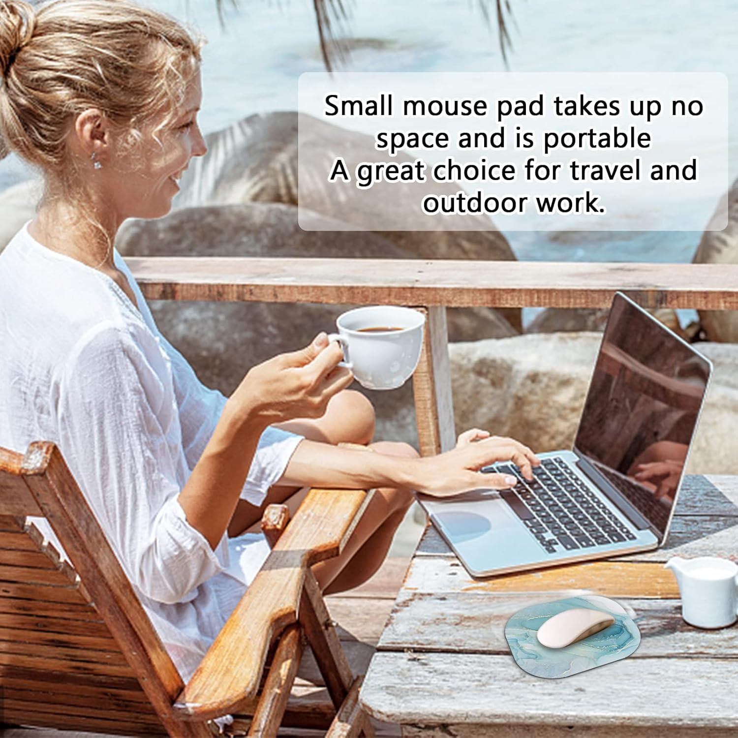 Alfombrilla de Ratón Mini LF LOIAAFEL Mármol Azul 150x180mm