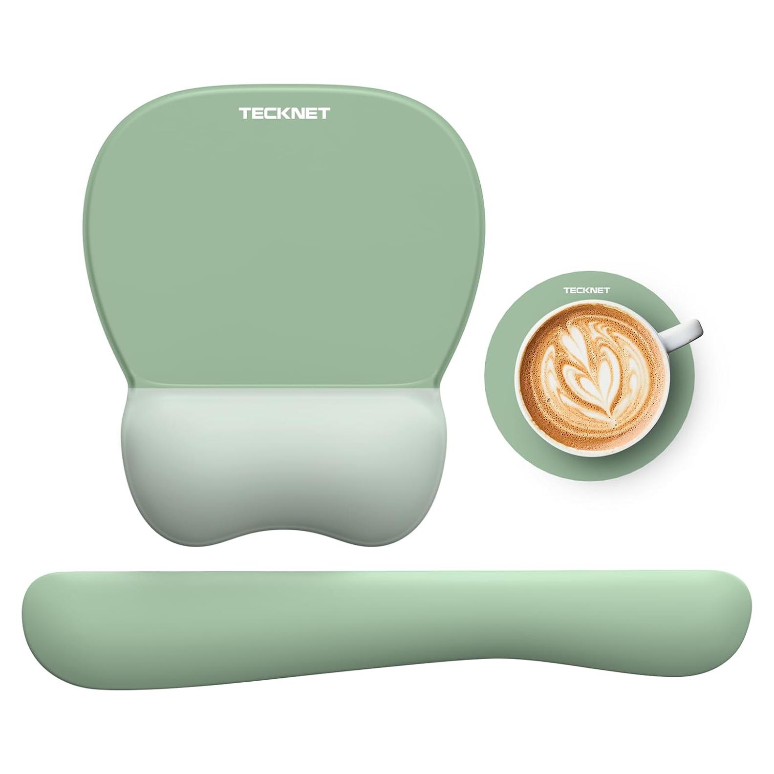 Conjunto de Alfombrilla de Ratón y Teclado TECKNET Verde